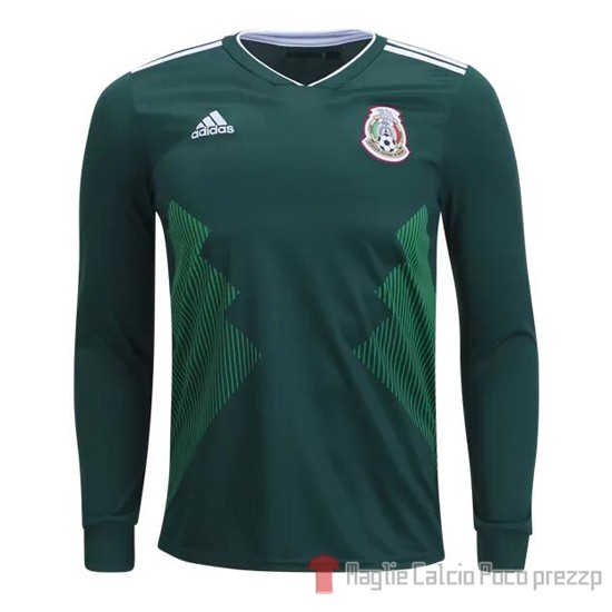 Maglia Messico Home Manica Lunga 2018 - Clicca l'immagine per chiudere